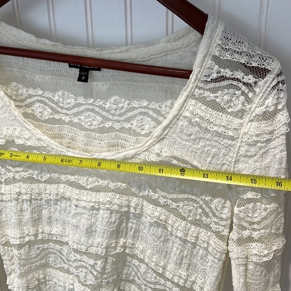 Express Burnout Lace Top - Picture 5 of 7